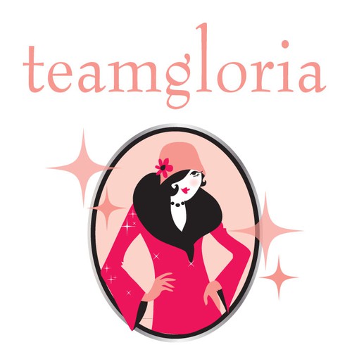 teamgloria would love a new logo! Réalisé par SHANAshay