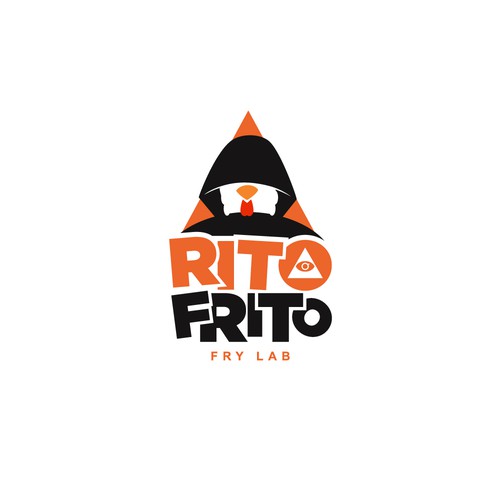 Fried Chicken Restaurant Logo RITO FRITO Design by CU4TRO ™