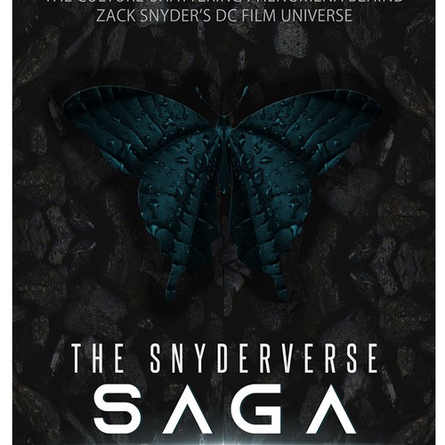 Cover for book on the culture-shattering phenomena behind Zack Snyder’s DC film universe Réalisé par BethLDesigns