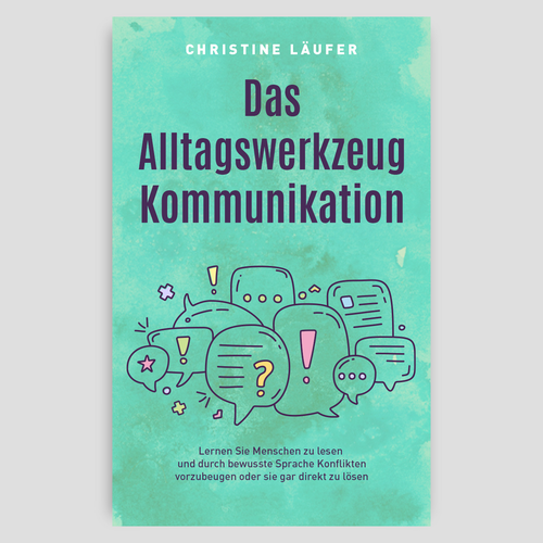 A novel cover on the subject of communication, which appeals to a young educated target group Design by DesignVibe