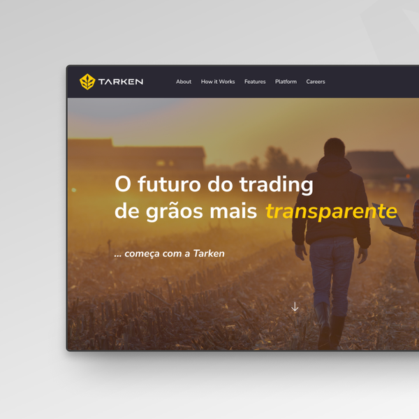 Design by getlion titled "Build the site for Tarken, focused on corn/soy digital trading"