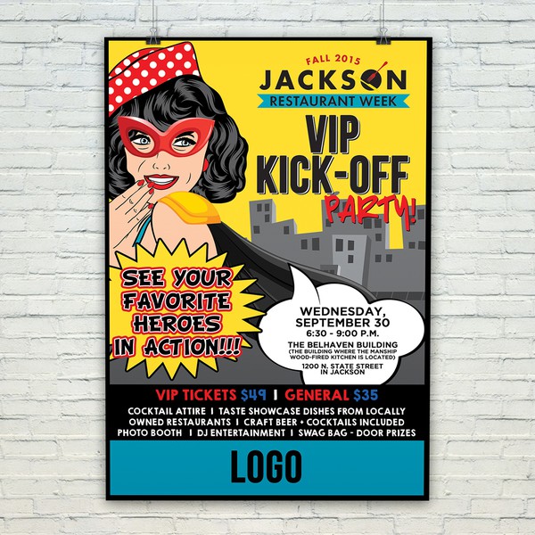 Design by Frieta Alfisa titled "Restaurant Poster"