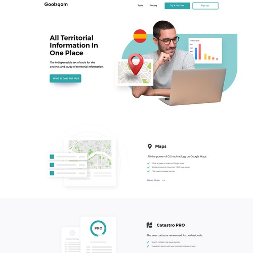 Landing page design contest entry by Kelvin.J