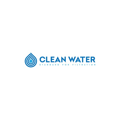 Simple Clean Logo for Water Filtration Company Design by Ciprian H.