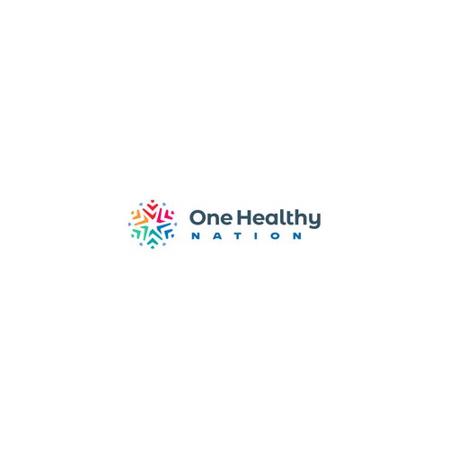 Design a unique icon logo for One Healthy Nation Logo 