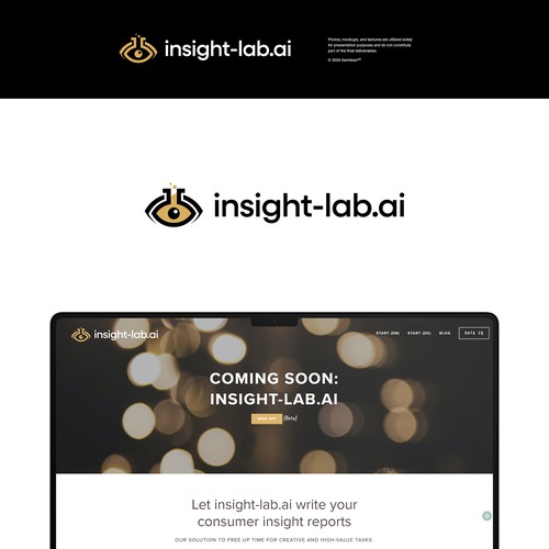 logo for insight-lab.ai  cloud based tool for marketers and insight specialists Design by Snhkri™
