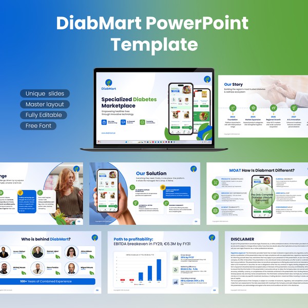Diabmart Powerpoint Presentation Template