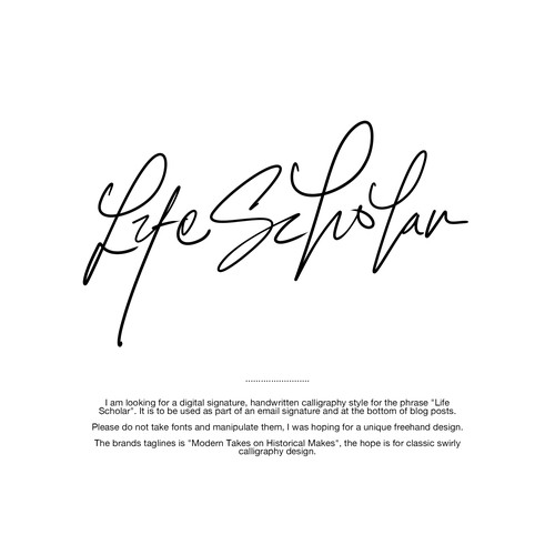 Digital handwritten signature Ontwerp door kngjrmy