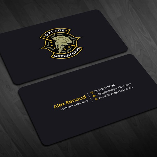 Business Card & Letterhead for Armed Security Agency Design by Design_SKR