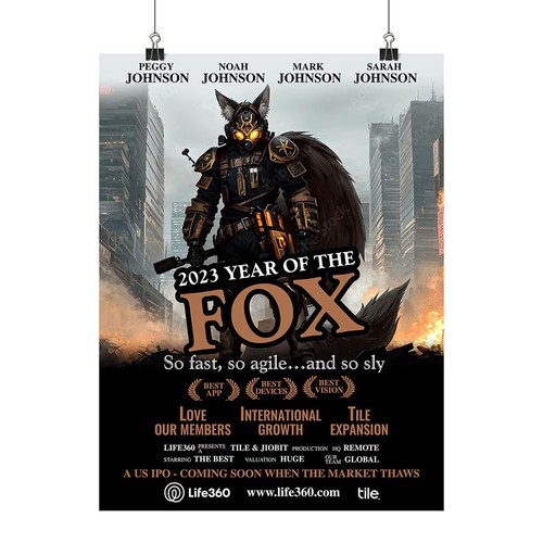 Design di Life360 2023 Year of the Fox Poster di Xnine