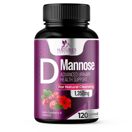 Diseño de Colorful D-Mannose Design Needed for Nature's Nutrition de UnderTheSea™