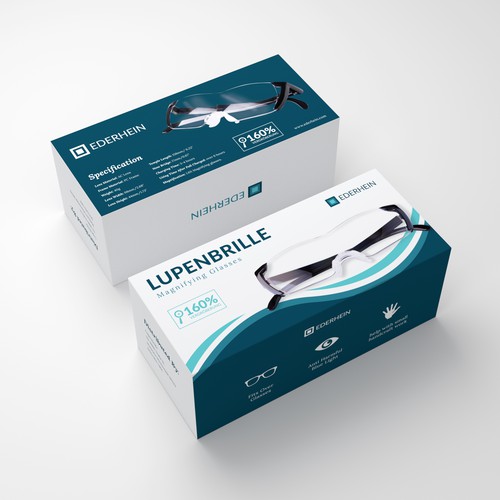 Design a product packaging for a magnifying glasses Design by Ethos.Creative
