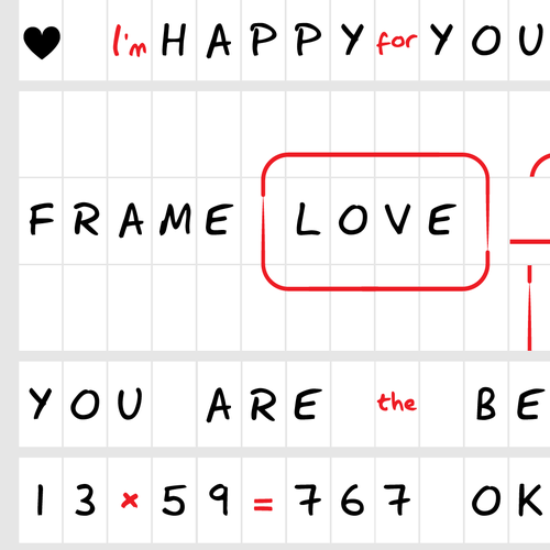 Light box letters, numbers and symbols