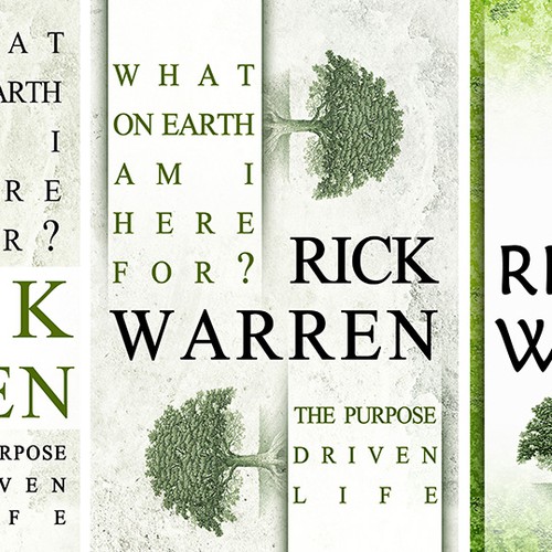 Book cover redesign for "What on Earth Am I Here For? The Purpose Driven Life" by Rick Warren Design by Nellista