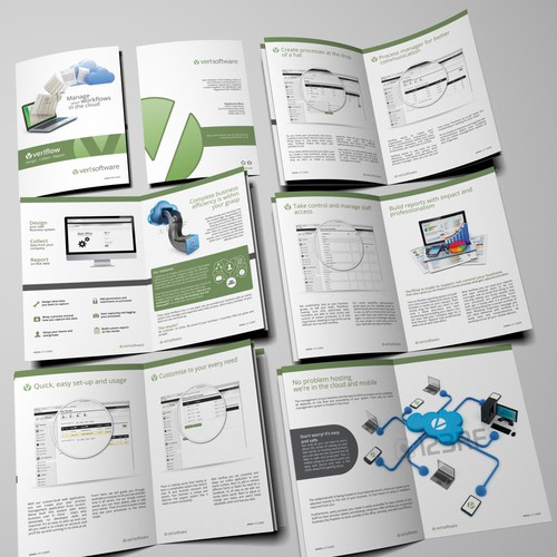 Process and Workflow Management Software Brochure Design by --Hero