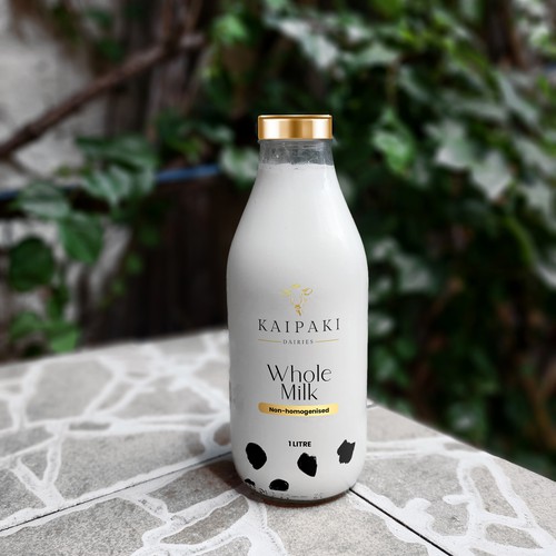 Design We need a premium milk bottle design for 1 litre glass botltes por portare