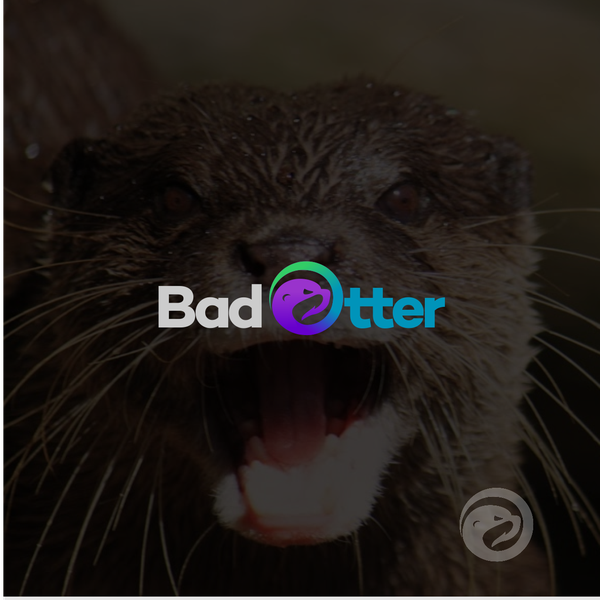 the logo concept for Bad Otter, an innovative clothing brand for lovers of outdoor activities such as water sports, mountain biking, golf etc ...