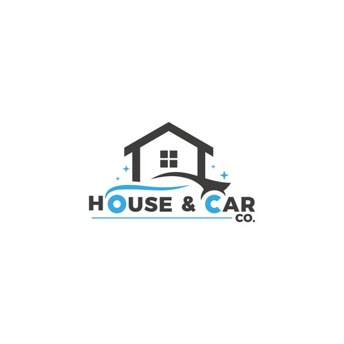 Sophisticated, modern House & Car Cleaning and maintenance company. Design by ma.up96