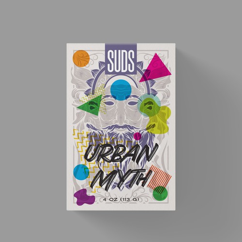 SUDS™ Bar Soap Packaging with Custom Illustrations - 5 Box Series Design by kex_