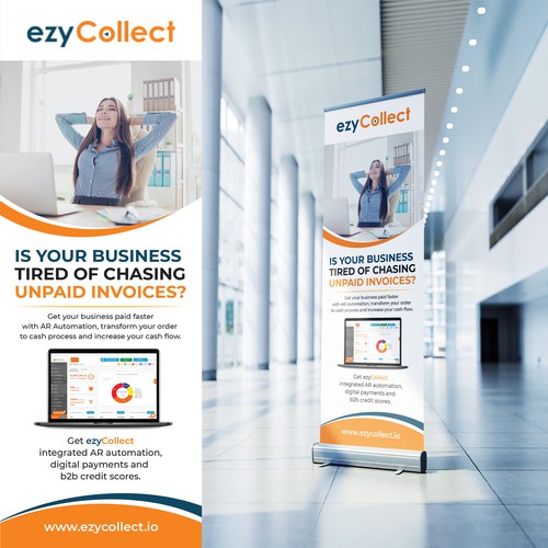 B2B Saas Pull Up Banner for Trade Show Design by Sketch Media™