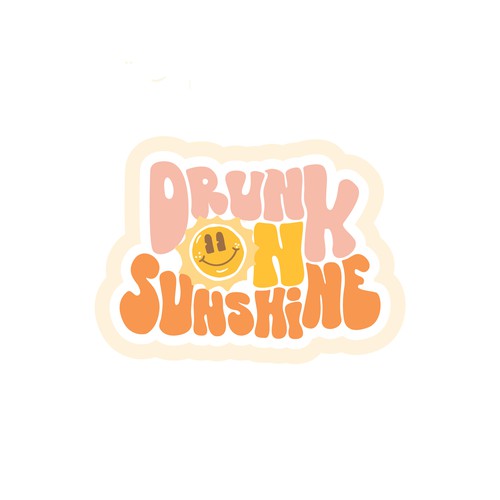 Retro Sunshine logo for new merch company Design by Laura Michelmore