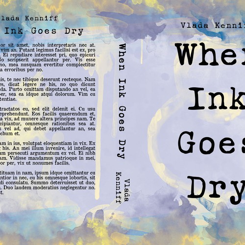 When Ink Goes Dry Book Cover Design Book cover contest