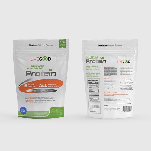 ***GUARANTEED PRIZE*** - LABEL DESIGN for Protein Powder -*****NEW***** Design by v6