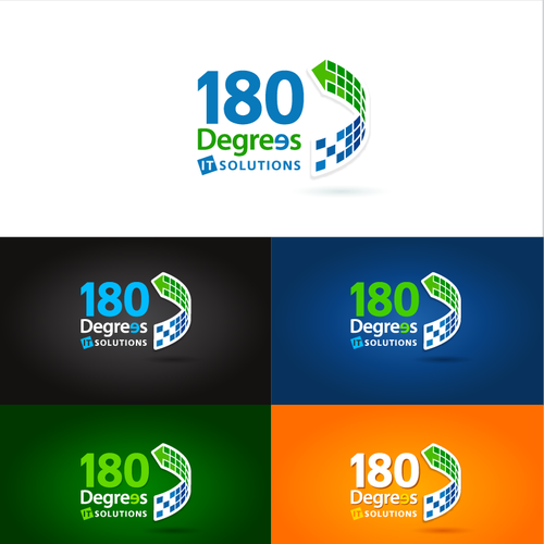 New logo wanted for 180 Degrees IT Solutions Réalisé par musework