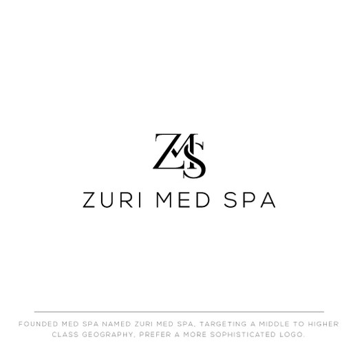 Zuri Med Spa Logo Diseño de Creative_San ▼