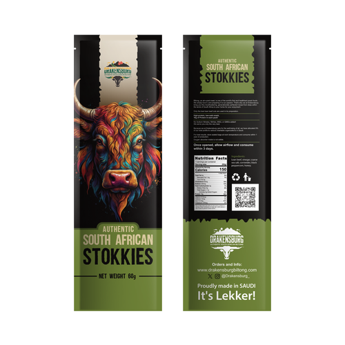 Hipster professional adventure biltong food packaging Design by syakuro