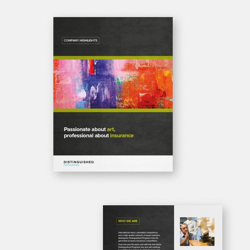 Brochure contest entry by Andy J