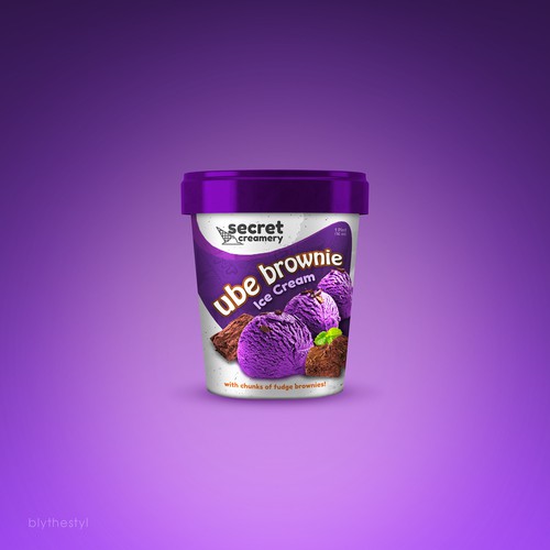 Ice Cream Packaging for Ube Ice Cream Réalisé par marketingmaster