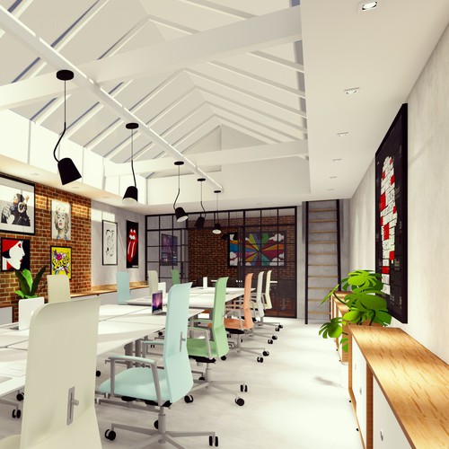 Office design for software development company Design by Gaeah