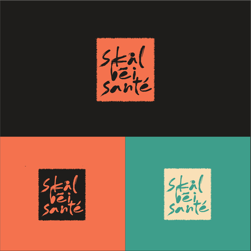 "Cheers across cultures: Skalbeisante wine logo desgin" winning Logo & business card