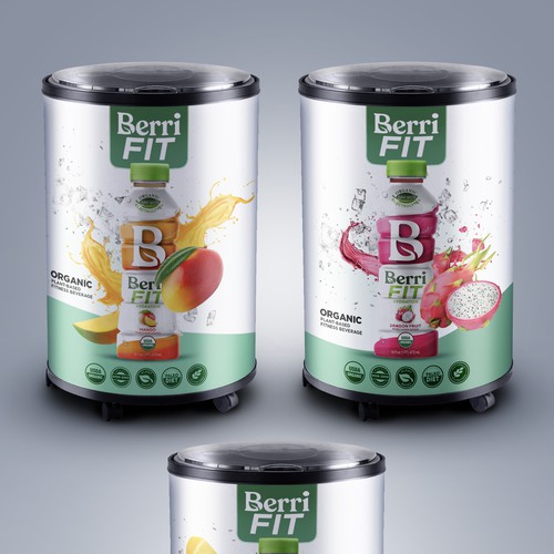 Branded Beverage Cooler Design by sougatacreative