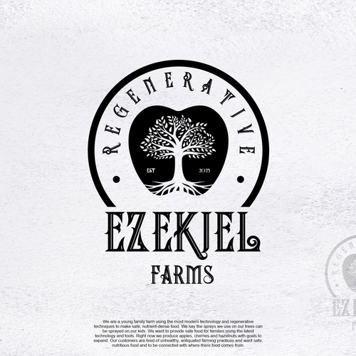 A sweet, earthy logo for a regenerative fruit farm Design by Raden Gatotkaca