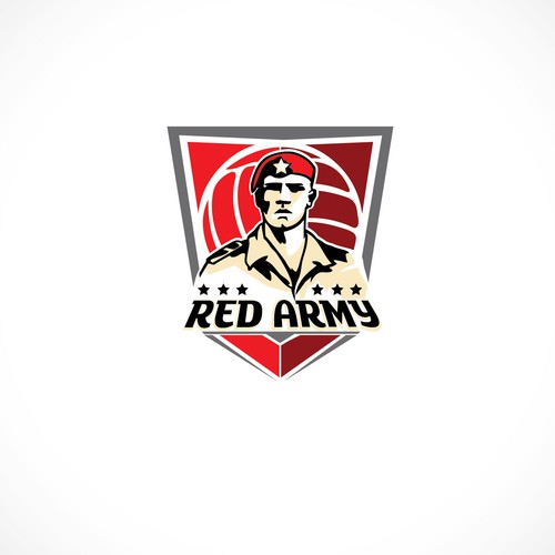 Create a cool, intense, captivating and intimidating logo for a Sports Team - RED ARMY Design by fatrat