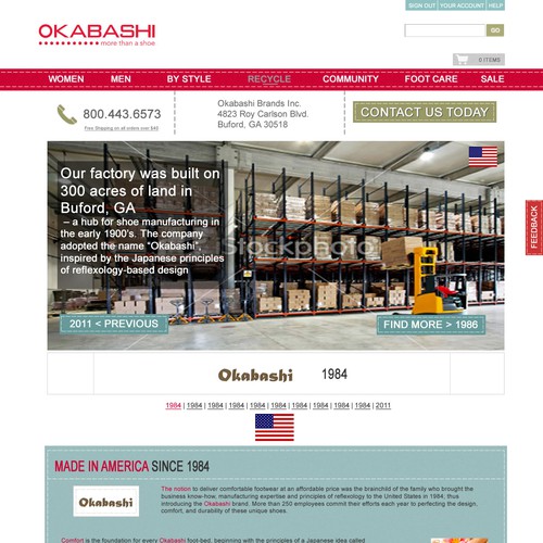 New website design wanted for Okabashi Diseño de webdesignpassion