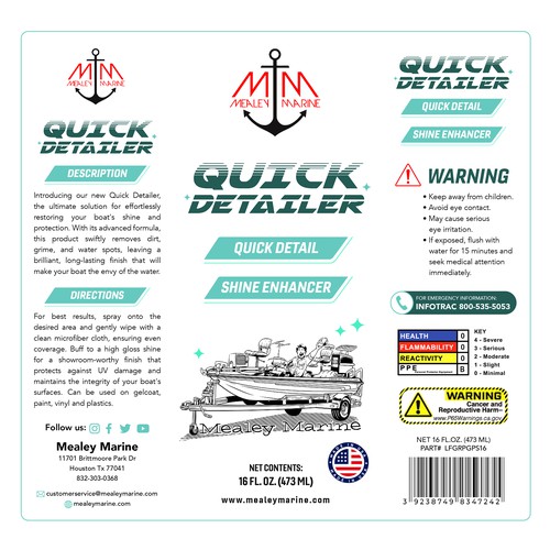 Designs | Design a awesome label for a boat detailing product ...
