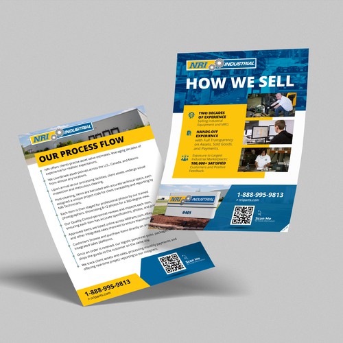 Design a brochure on our product processing journey Design by Manish Roul