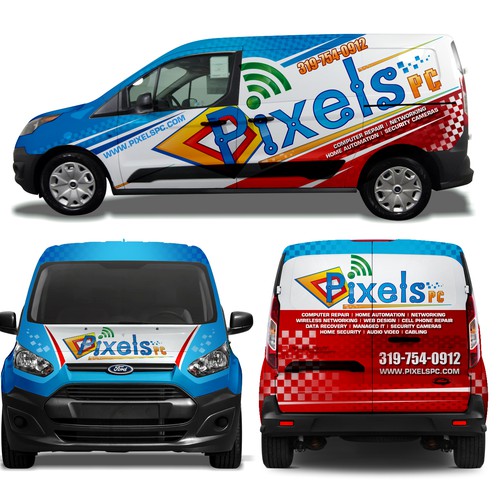Awsome Van Wrap for Pixels PC!! Design by Tanny Dew ❤︎