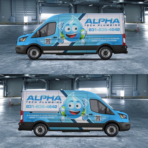 Fun Plumbing van wraps! logo and inspo pic provided! Diseño de Djiwangga