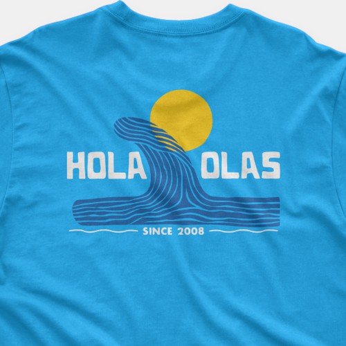 Hola Olas tee Design by MADEK STUDIO