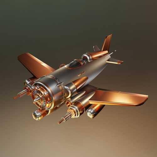 dieselpunk aircraft