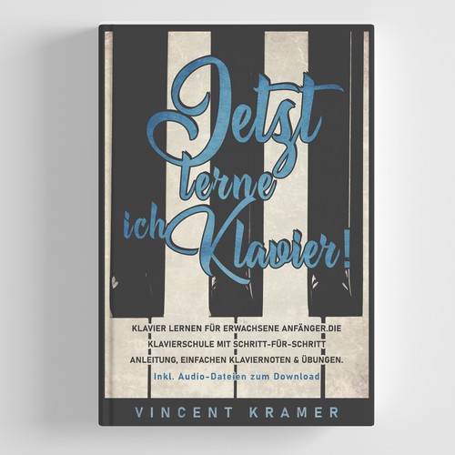 Design a book cover for a piano school for adults! Design by AnnyM