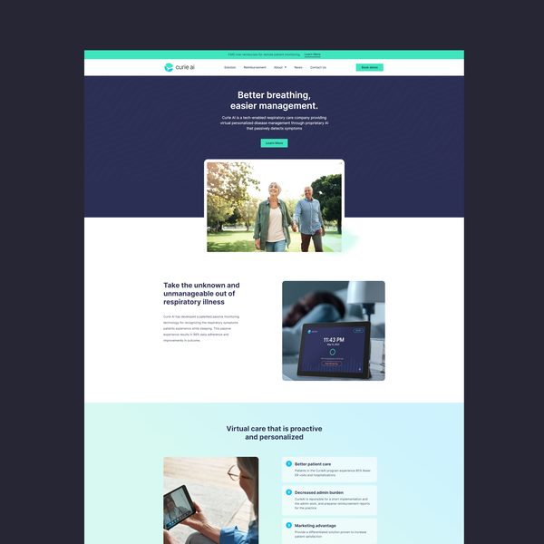 Website Design for Health Care AI