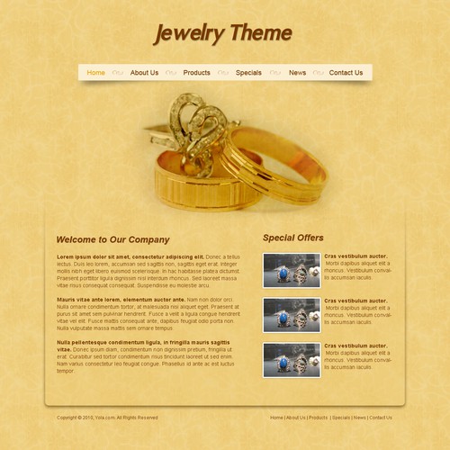 1-3 Page Website Template Design von xara
