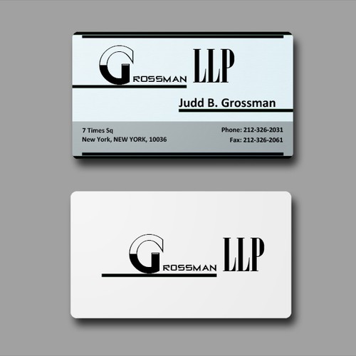 Help Grossman LLP with a new stationery Design von AKenan