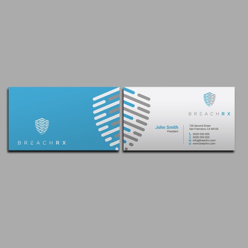 Professional B2B Card for Cyber Security Software Company Design by kaylee CK