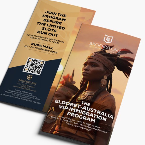 Design Trifold Pamphlet for Premium Education/Immigration Organisation Design by _Blue_